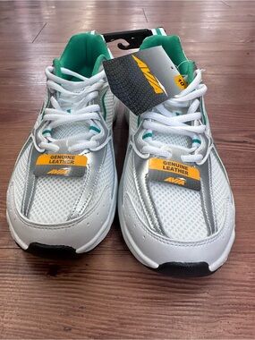 Avia White and Green Men's Athletic Sneakers